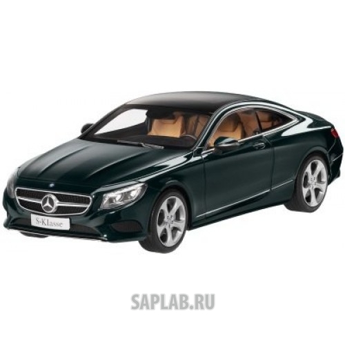 Купить MERCEDES B66961244 Модель автомобиля Mercedes S-Klasse, Coupé 1/18, emerald green, артикул B66961244