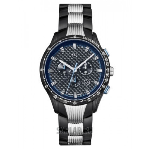 Купить MERCEDES B67995426 Мужские наручные часы Mercedes-Benz Men’s Motorsport Chronograph Watch, Silver/Blue/Black