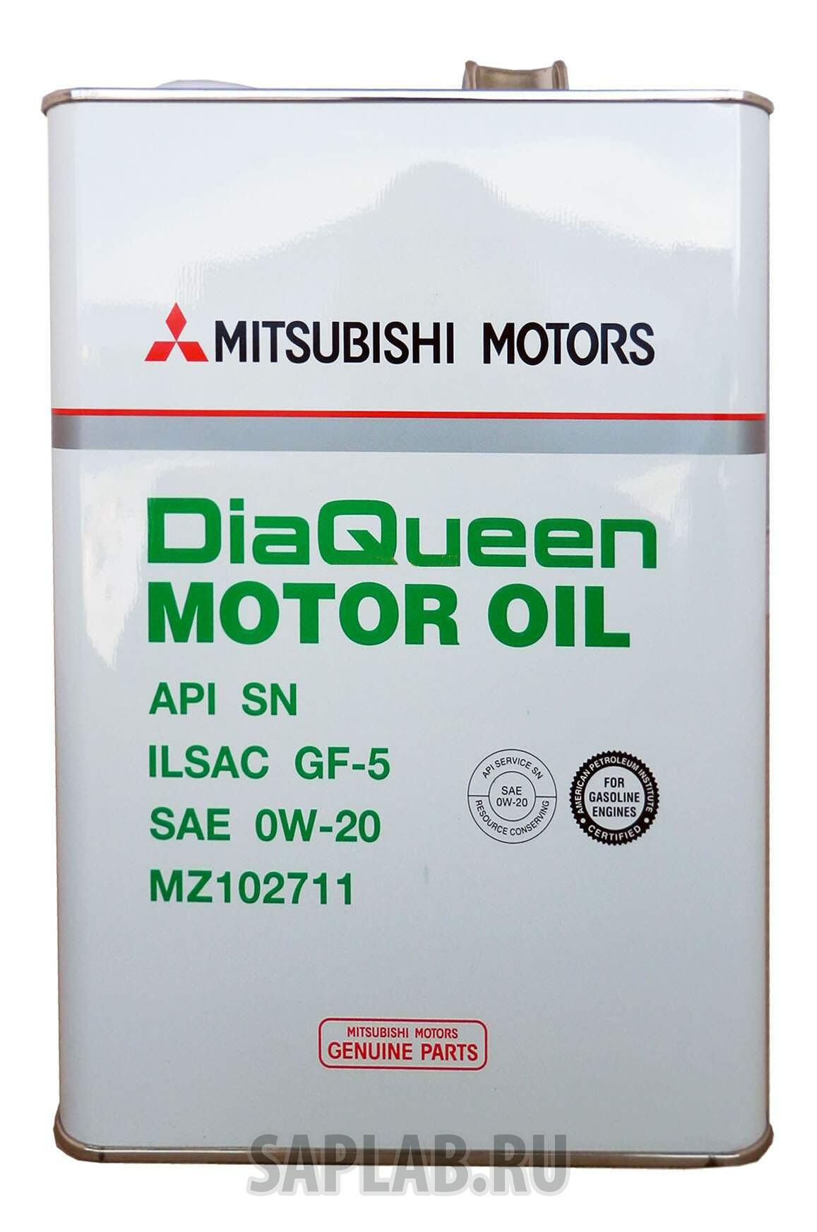 Купить MITSUBISHI MZ102711 Моторное масло Mitsubishi Dia Queen Motor Oil 0W-20 4л