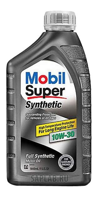 Купить MOBIL 112917 Моторное масло Mobil Super Synthetic 10W-30 0,946л