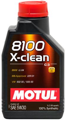 Купить MOTUL 102785 Моторное масло Motul 8100 X-clean 5w-30 1л