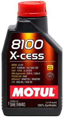 Купить MOTUL 102872 Моторное масло Motul 8100 X-cess 5W-40 60л