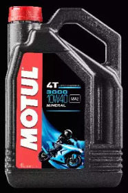 Купить MOTUL 104046 Моторное масло Motul 3000 4T 10W-40 4л