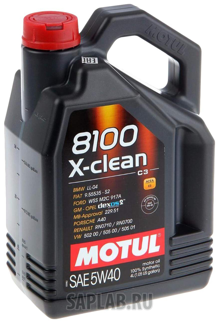 Купить MOTUL 104720 Моторное масло Motul 8100 X-clean 5w-40 4л