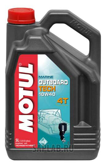 Купить MOTUL 106354 Моторное масло Motul Outboard Tech 4T 10W-40 5л
