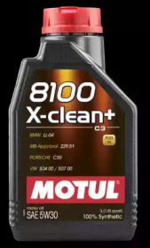 Купить MOTUL 106376 Моторное масло Motul 8100 X-clean + 5w-30 1л