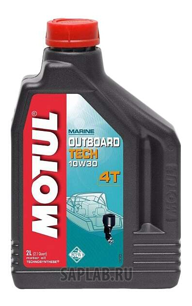 Купить MOTUL 106446 Моторное масло Motul Outboard Tech 4T 10W-30 2л