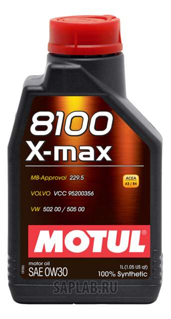 Купить MOTUL 106569 Моторное масло Motul 8100 X-max 0w-30 1л