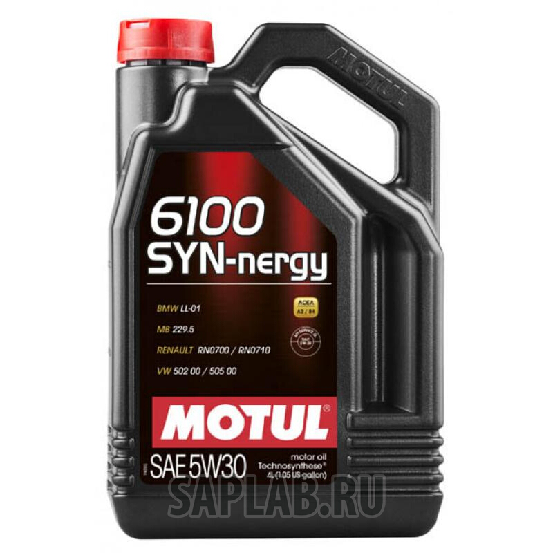 Купить MOTUL 107971 Моторное масло Motul 6100 SYN-NERGY 5W-30 4л