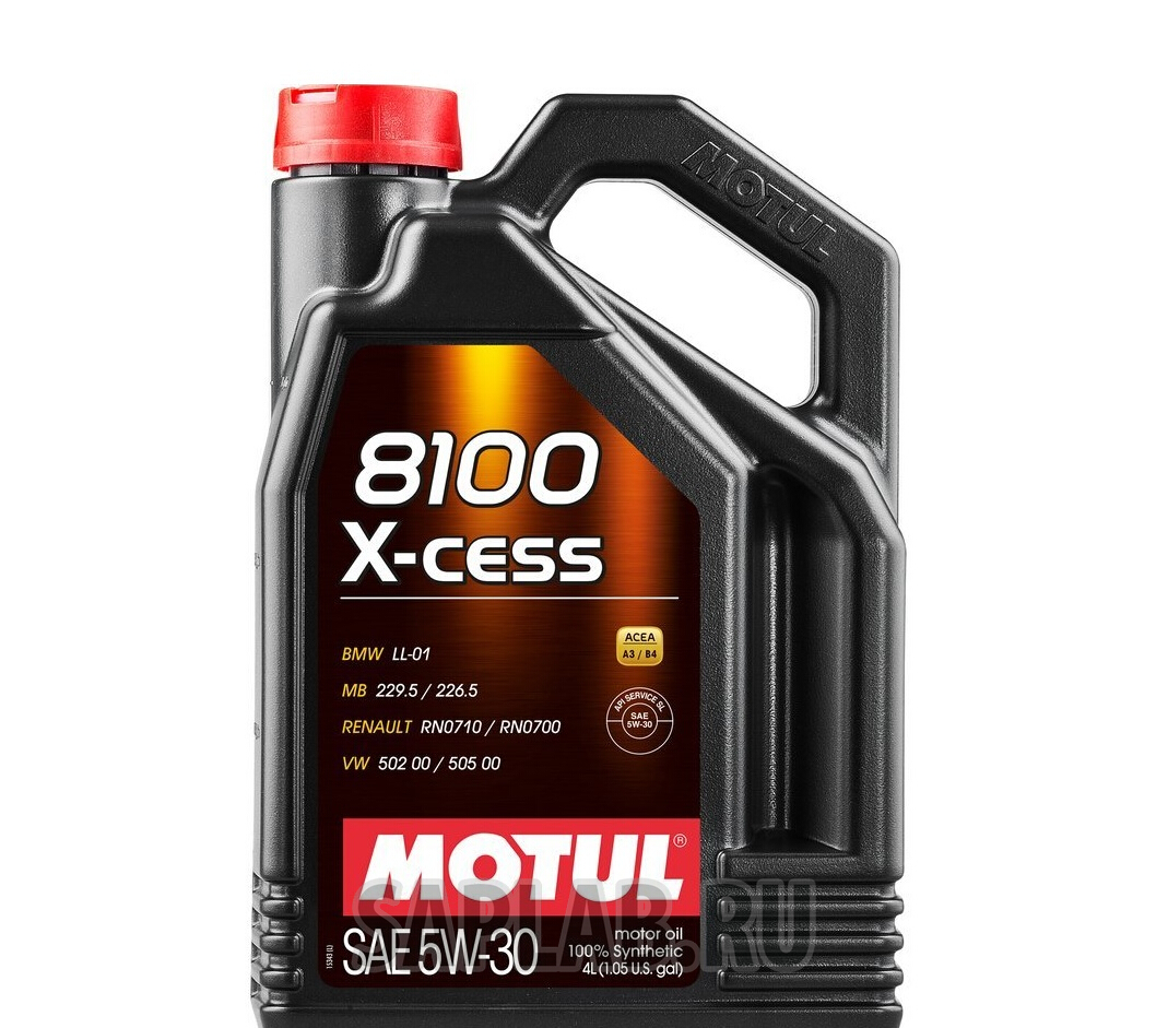 Купить MOTUL 108945 Моторное масло Motul 8100 X-cess 5W-30  4л