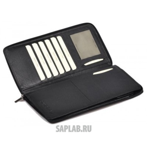 Купить NISSAN 999TRAVEL1049 Кожаное портмоне Nissan Leather Wallet, Black