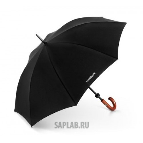 Купить NISSAN 999UMBTR0XX Зонт трость Nissan Stick Umbrella, Black, артикул 999UMBTR0XX