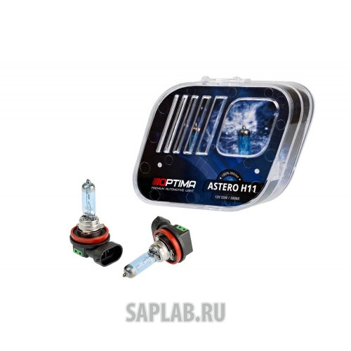 Купить OPTIMA HASH11 Галогенные лампы Optima Astero H11 +80% White 5000K