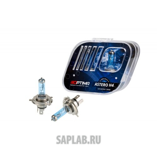 Купить OPTIMA HASH4 Галогенные лампы Optima Astero H4 +80% White 5000K