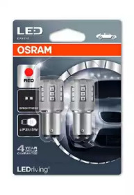 Купить OSRAM 1457R02B OSRAM LED Standart Red P21/5W 12V 2.0/0.4W, 2шт, 1457R-02B