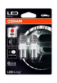 Купить OSRAM 1557R02B OSRAM LED Premium Red P21/5W 12V 2.0/0.4W, 2шт, 1557R-02B