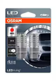 Купить OSRAM 3547R02B OSRAM LED Standart Red P27/7W 12V 2,5W, 2шт, 3547R-02B