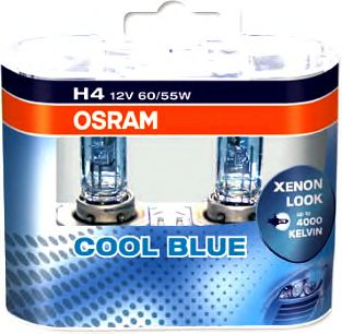 Купить OSRAM 64193CBIHCB OSRAM H4 Cool Blue Intense 12V 60/55W, 2шт., 64193CBI-HCB