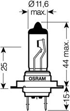 Купить OSRAM 6421001B OSRAM H7 Original 12V 55W, 1шт., 64210-01B