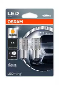 Купить OSRAM 7456YE02B OSRAM LED Standart Amber P21W 12V 2.0W, 2шт, 7456YE-02B