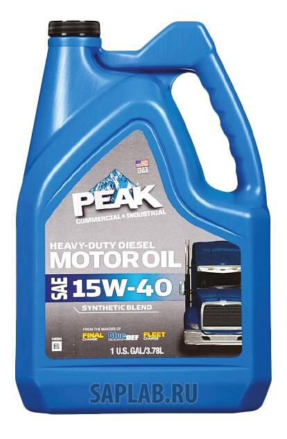 Купить PEAK 7020046 Моторное масло Peak Heavy Duty Synthetic Blend 15W-40 3,784л
