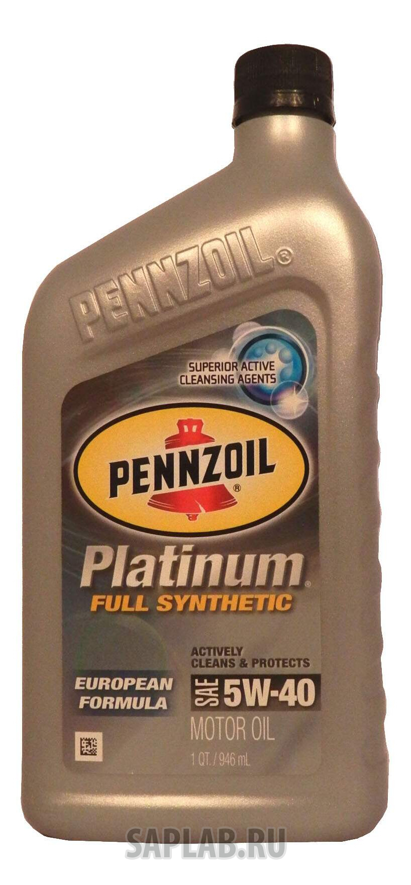 Купить PENNZOIL 550016718 Моторное масло Pennzoil Platinum European Formula SAE 5W-40 0,946л