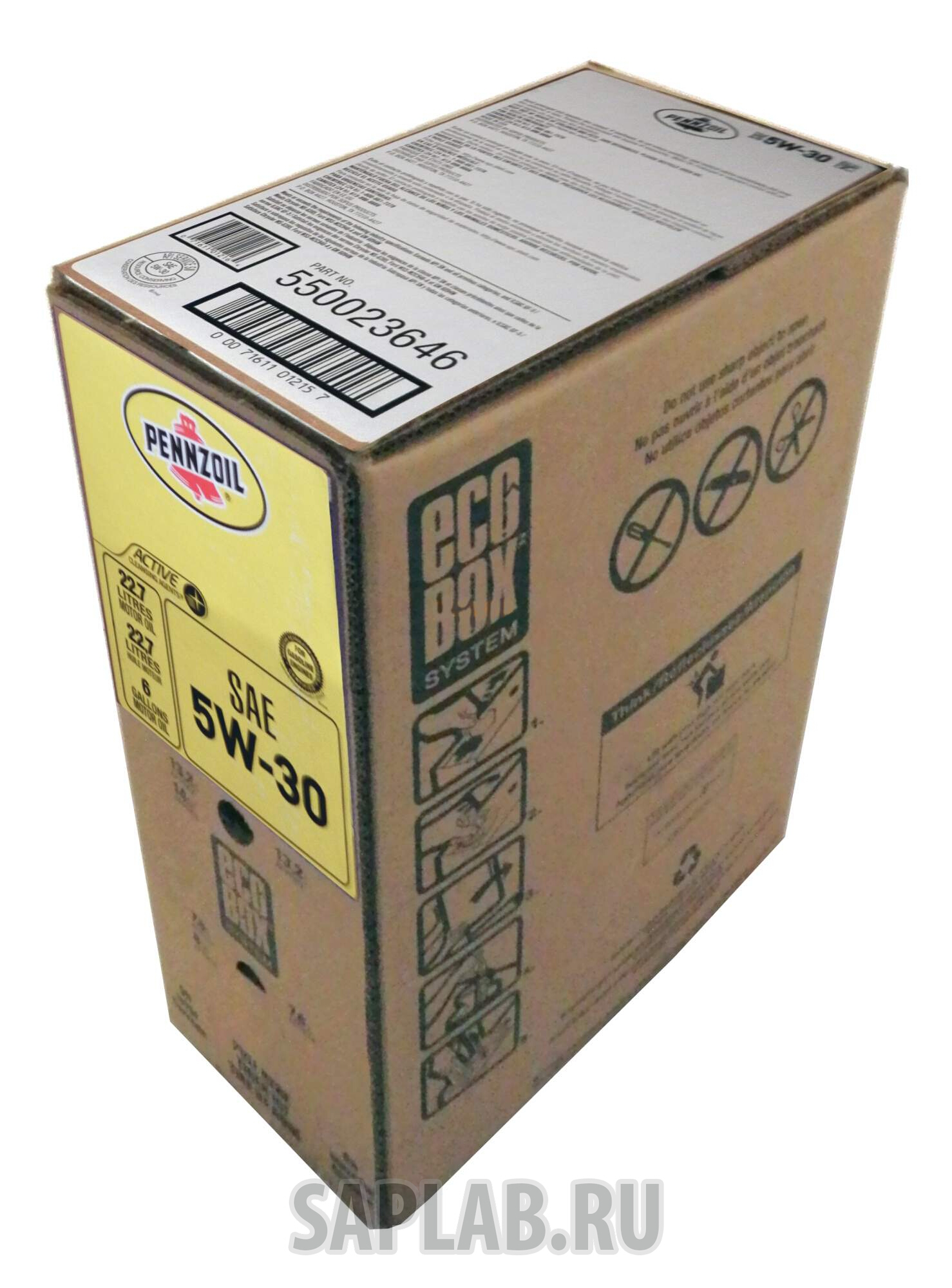 Купить PENNZOIL 550023646 Моторное масло Pennzoil Active SAE 5W-30 22,7л