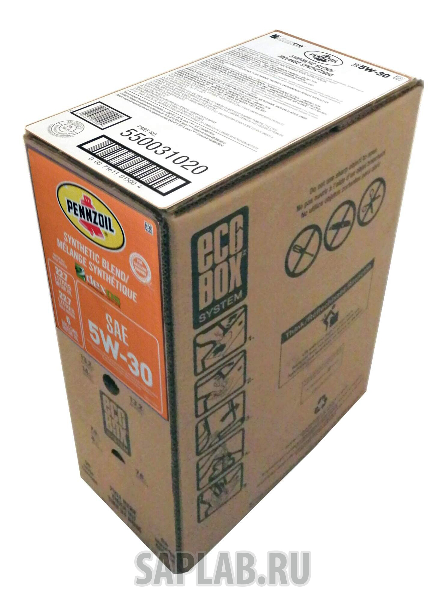 Купить PENNZOIL 550031020 Моторное масло Pennzoil Synthetic Blend SAE 5W-30 22,7л