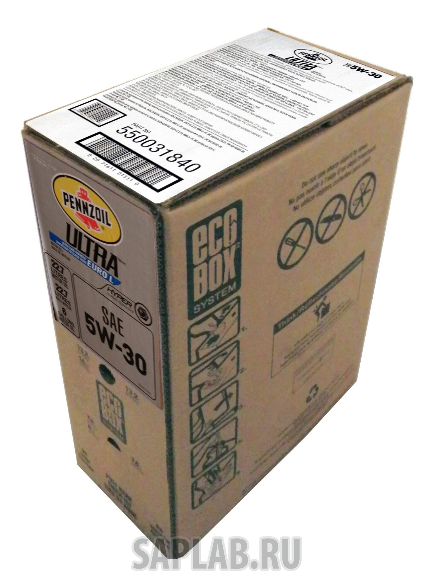 Купить PENNZOIL 550031840 Моторное масло Pennzoil Ultra Euro L SAE 5W-30 22,7л