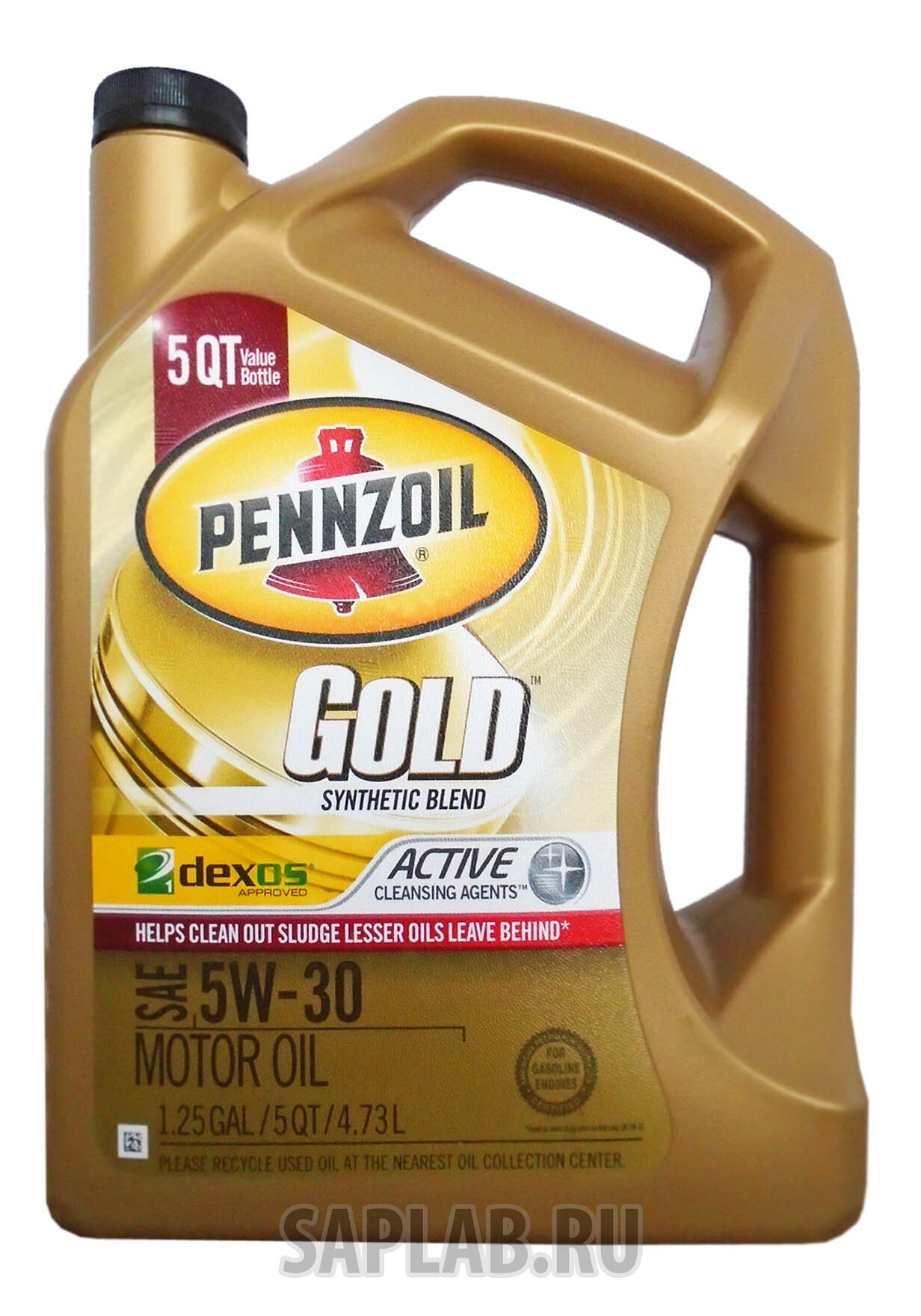 Купить PENNZOIL 550038042 Моторное масло Pennzoil Gold Synthetic Blend SAE 5W-30 4,73л