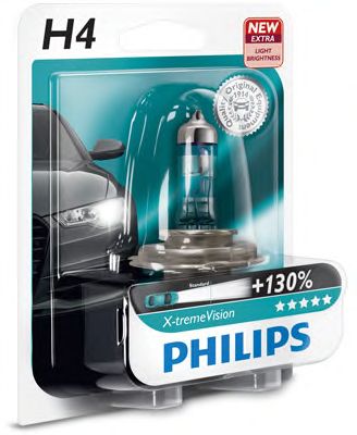 Купить PHILIPS 12342XVB1 Лампа для автомобильных фар X-tremeVision H4/12 В/60/55 Вт