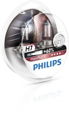 Купить PHILIPS 12972VPS2 Лампа для автомобильных фар VisionPlus H7/12 В/55 Вт