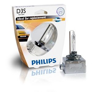 Купить PHILIPS 42403VIS1 Ксеноновая лампа для фар головного освещения Vision D3S/42 В/35 Вт