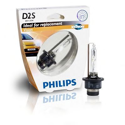 Купить PHILIPS 85122VIS1 Ксеноновая лампа для фар головного освещения Vision D2S/85 В/35 Вт