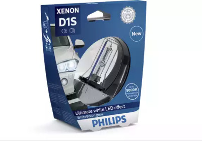 Купить PHILIPS 85415WHV2S1 PHILIPS D1S Xenon WhiteVision gen2 5000K 85V 35W, 1шт, 85415WHV2S1