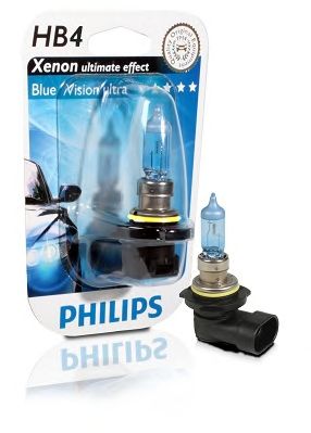 Купить PHILIPS 9006BVUB1 Лампа для автомобильных фар BlueVision ultra HB4/12 В/55 Вт