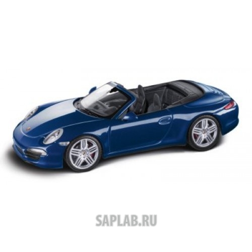 Купить Porsche WAP0201110C Модель автомобиля Porsche 911 Carrera 4S Cabriolet Blue 2014, артикул WAP0201110C