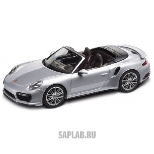 Купить Porsche WAP0201300G Модель автомобиля Porsche 911 Turbo Cabriolet (991 II), Scale 1:43, Rhodium Silver Metallic, артикул WAP0201300G