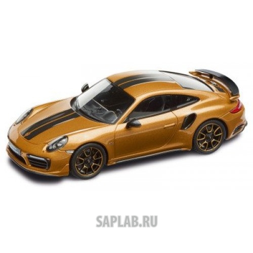 Купить Porsche WAP0209070H Модель автомобиля Porsche 911 Turbo S Exclusive Series – Limited Edition, Scale 1:43, Golden Yellow Metallic