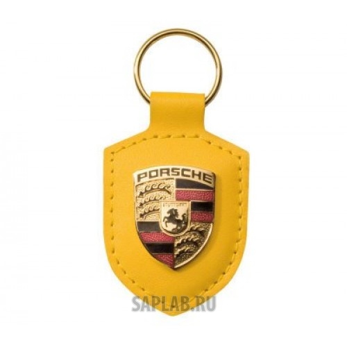 Купить Porsche WAP0500940E Брелок для ключей с гербом Porsche Crest Keyring, Yellow, артикул WAP0500940E