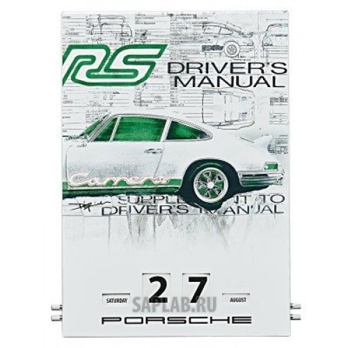 Купить Porsche WAP0920200H Вечный календарь Porsche Enamel Calendar RS 2.7 Collection - Limited Edition, артикул WAP0920200H