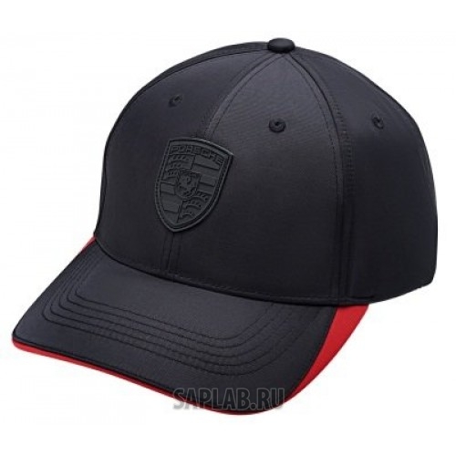 Купить Porsche WAP4900100J Бейсболка Porsche Textiles Baseball Cap, Unisex, Black/Red, OSFA