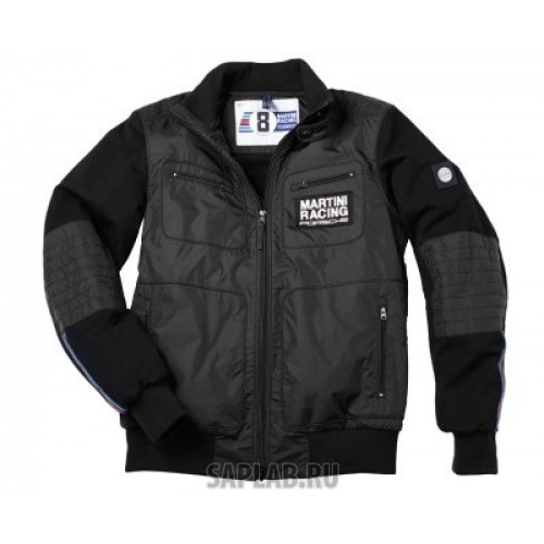 Купить Porsche WAP55200S0G Мужская куртка Porsche Men’s Nylon Mix Jacket Martini Racing, Black, артикул WAP55200S0G