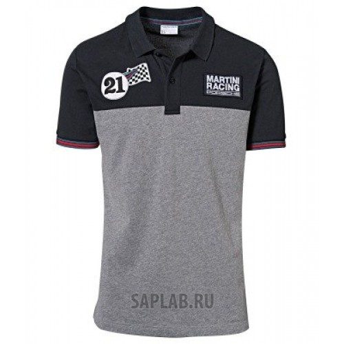 Купить Porsche WAP92200S0J Мужское поло Porsche Men’s Polo Shirt, Martini Racing Collection, Blue/Melange