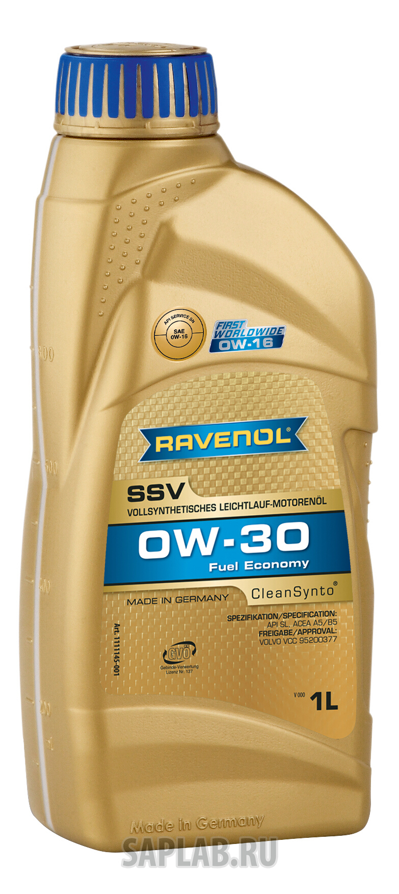 Купить RAVENOL 4014835842458 Моторное масло Ravenol SSV Fuel Economy SAE 0W-30 1л