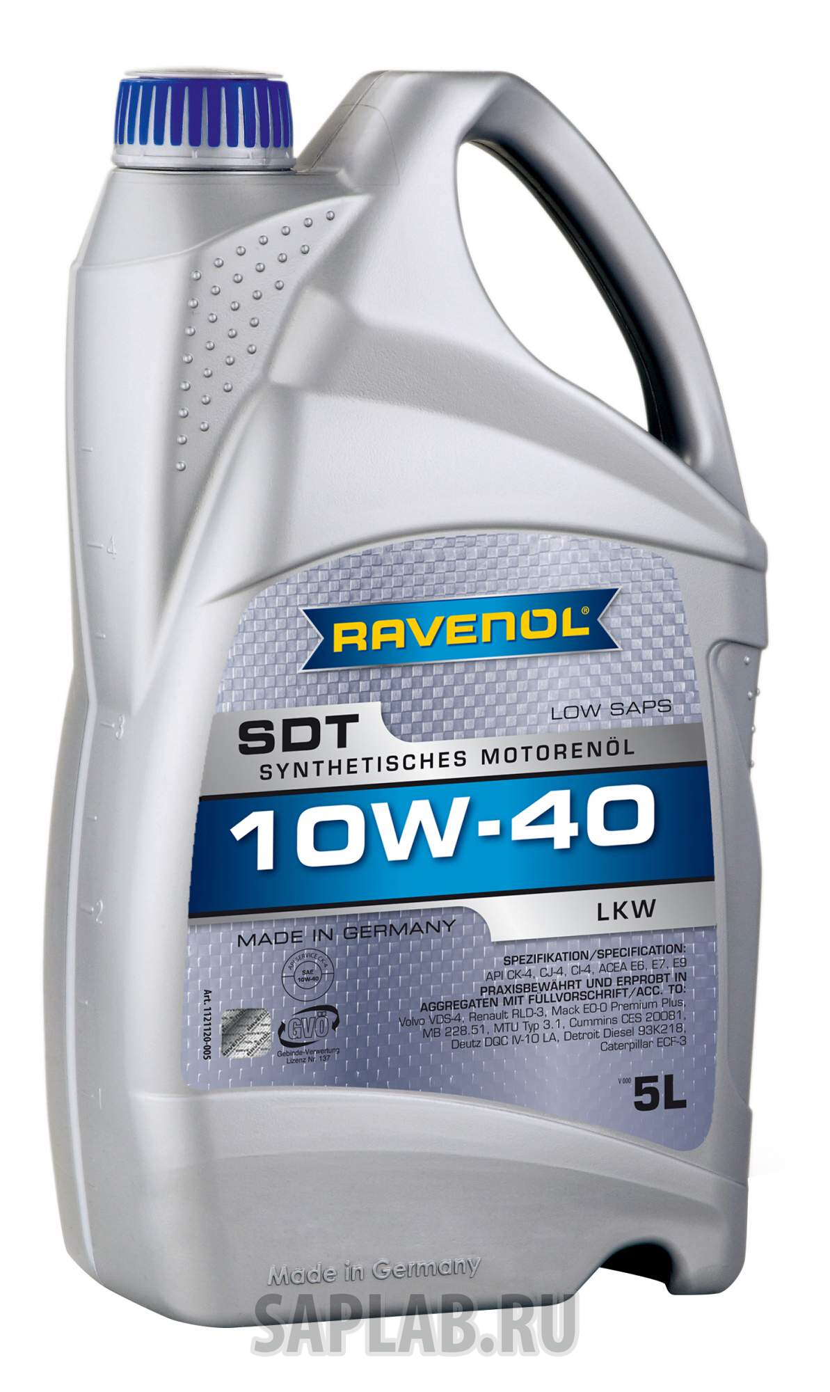 Купить RAVENOL 4014835850637 Моторное масло Ravenol SDT Super Duty Truck SAE 10W-40 5л