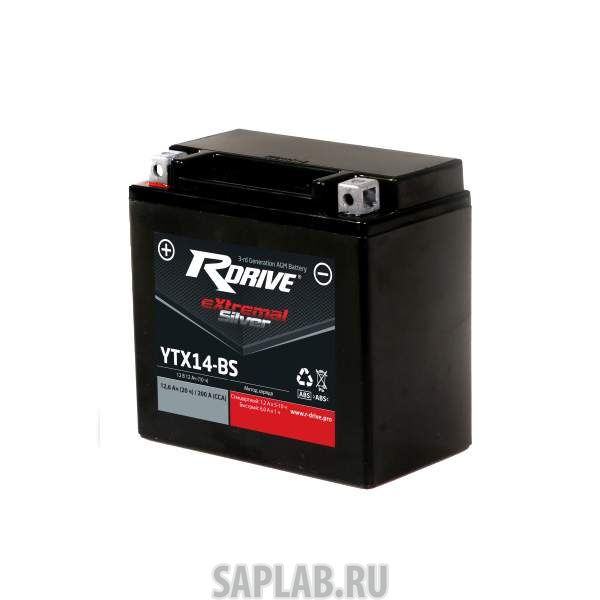 Купить RDRIVE 1058204211574 Аккумулятор мотоциклетный RDRIVE EXTREMAL SILVER YTX14-BS