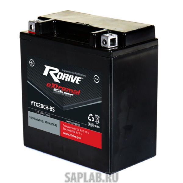 Купить RDRIVE YTX20CHBS Аккумулятор RDRIVE SILVER YTX20CH-BS 730