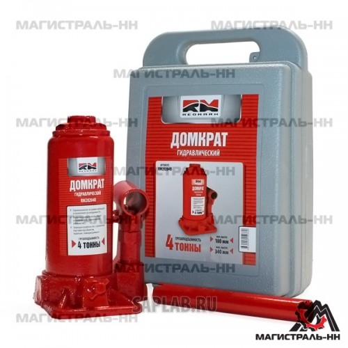 Купить REDMARK RM20204B Домкрат гидравлический 4т.(высота мин/макс 180/340мм) (в кейсе)