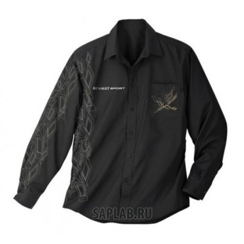Купить RENAULT 7711428679 Мужская рубашка Renault Sport Men's Shirt Black, артикул 7711428679